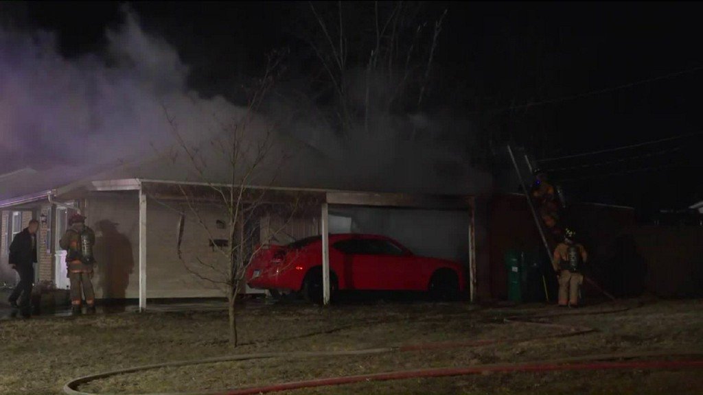 A  Granite City family is displaced after a fire ripped through their home Wednesday morning.