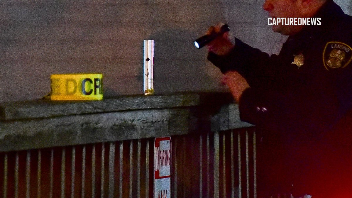 Lansing, IL: Police investigate a shooting at Hooters in the 17000 Block of Torrence Avenue late Thursday night. Crime scene tape and shell casings covered the parking lot.