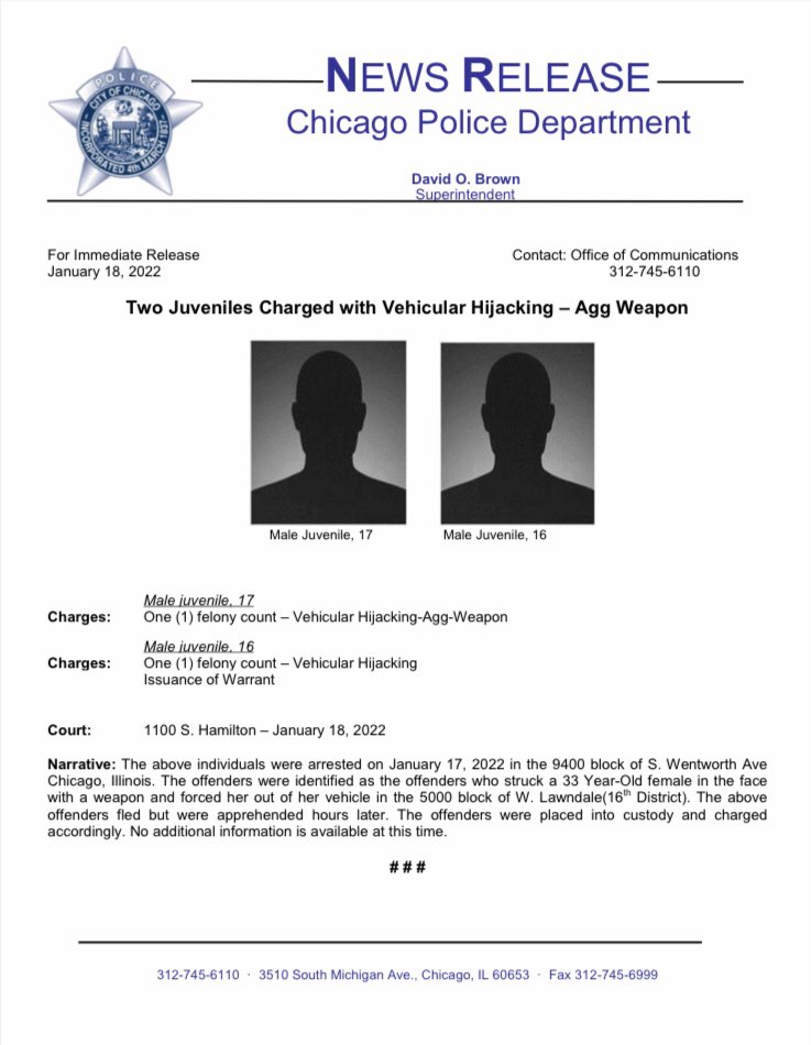 Chicago     Offenders in custody  Although the notification says  5000 Lawndale Ave  it should be  5000 W Lawrence  And props to beat 1621 that did some top notch work with the victim to get info out there @TomAhernCPD