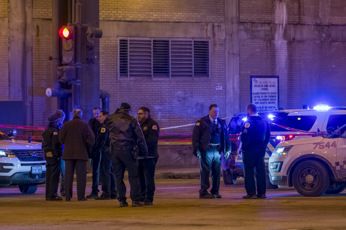 Man seriously wounded in Lower Wacker police shooting; 2 CPD officers hospitalized