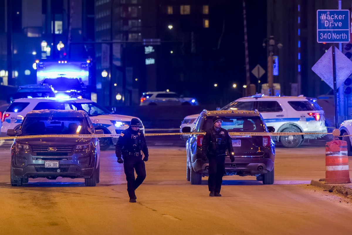 Man seriously wounded in Lower Wacker police shooting; 2 CPD officers hospitalized