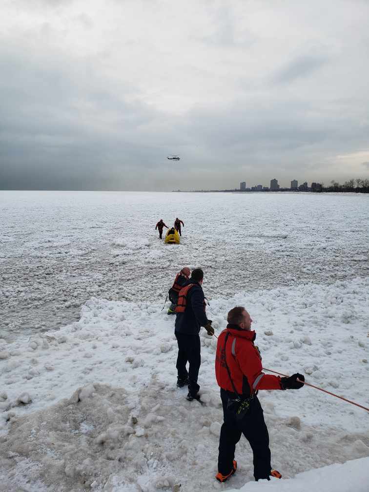 The person on the ice near 5500 S LSD apparently didn't realize he was walking on ice. This rescue went smoothly but the outcome could have easily been a tragedy. Avoid the ice at all costs. No ice is safe ice