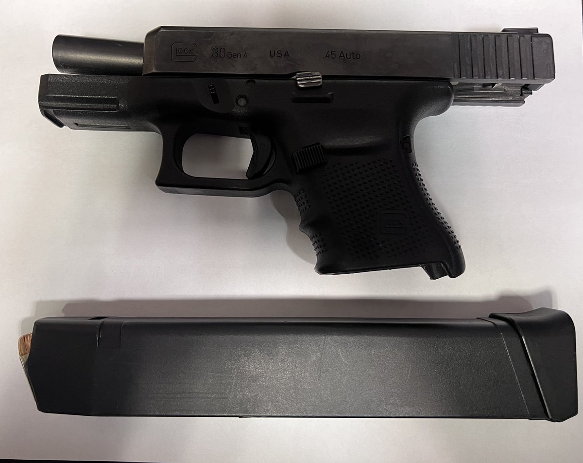 Officers working BT 831 on aggressive patrol responded to a person with a gun call. Officers observed a vehicle matching the description, curbed, and discovered two handguns with extended magazines. Two juveniles were arrested and charged accordingly