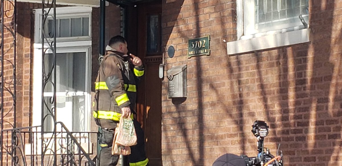 DDC 222, Batt 07, E69, & T13 were joined by Ald Gardiner following the fatal fire this morning on the 3600 block of N Kedvale. Smoke detectors and fire safety literature were handed out to homes in the area. Pleae check your battery and test your smoke detector today