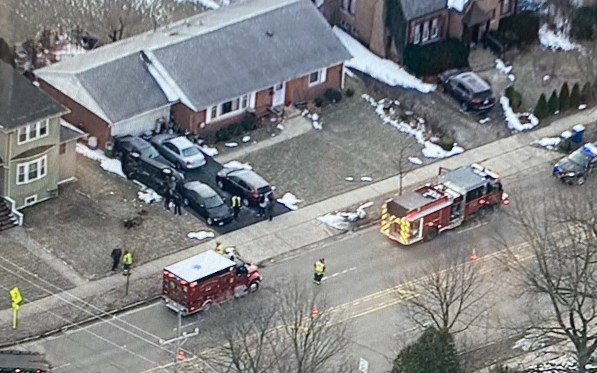 DownersGrove - Northbound lanes if Main St are blocked just north of Ogden because of a rollover crash. Car lost control, went across the grass and landed on its side in a driveway