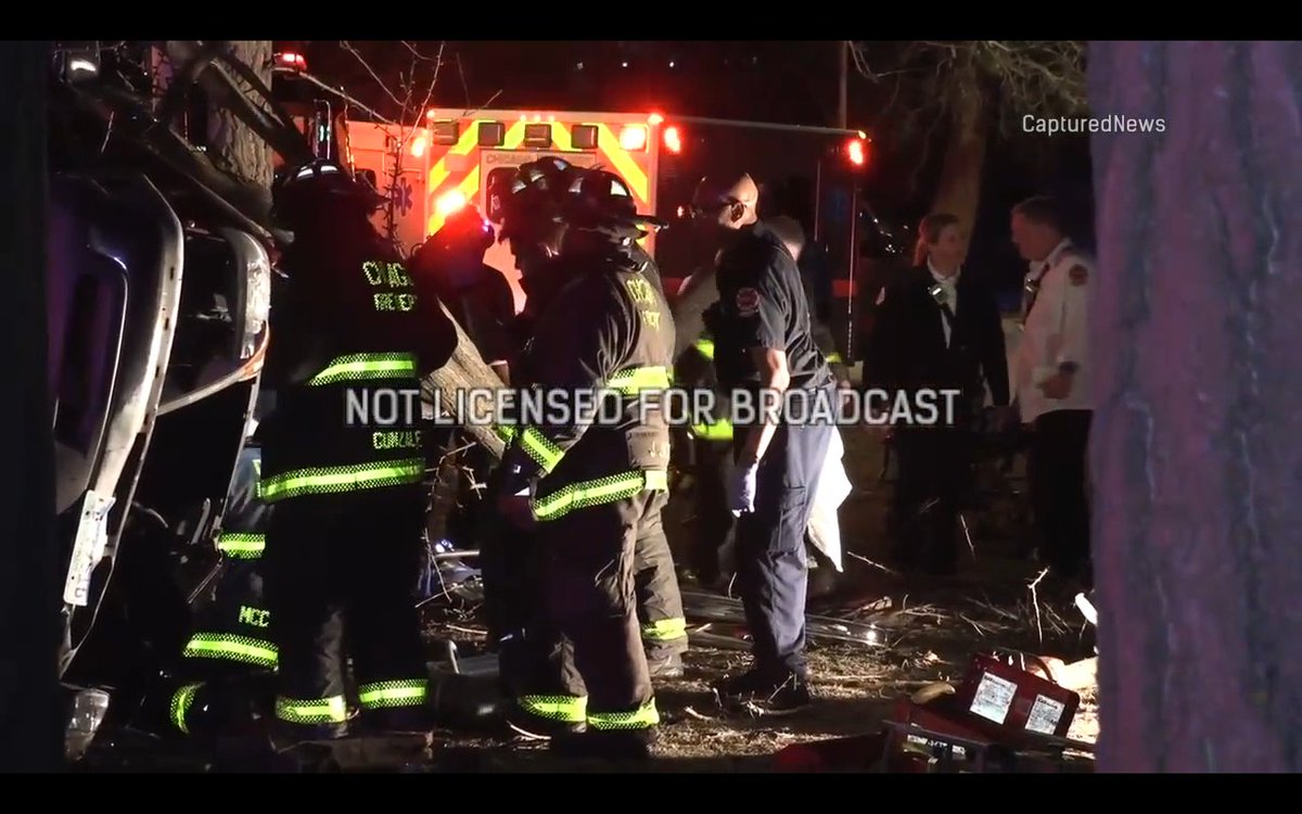 Chicago, IL: A crash last night in Washington Park between an suv and a car sent the suv into a tree at high-speed pinning the occupants:  -two people killed and two other injured -Crash was in the 5500 block of S Rainey Dr around 830pm  