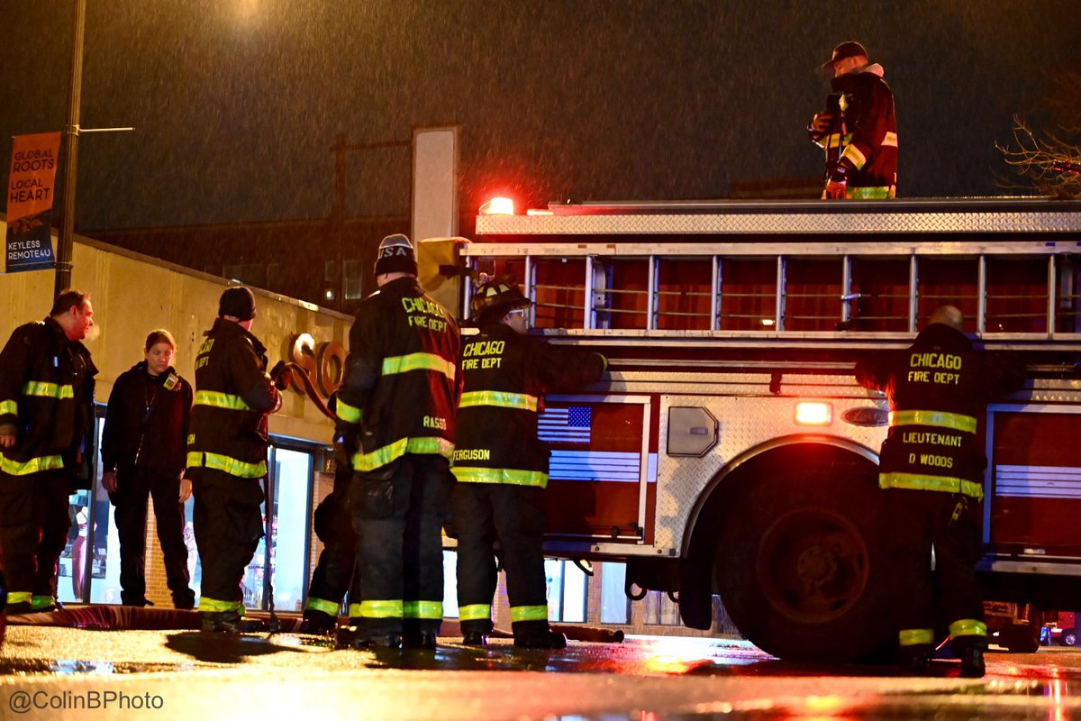 Completely different assignments on the other side of the city today, but finally saw the remains of the 3-11 fire at 3040 W. Lawrence Ave. on my way home Impressive response by CFD, including my godmother, who were just wrapping up by the time I got there a bit ago