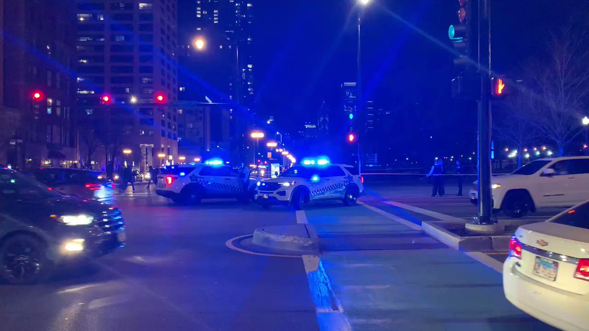 Police activity at Roosevelt and Michigan in the South Loop. A Chicago police officer was hit by a car taken to Stroger Hospital in stable condition. No word yet on the driver who fled the scene