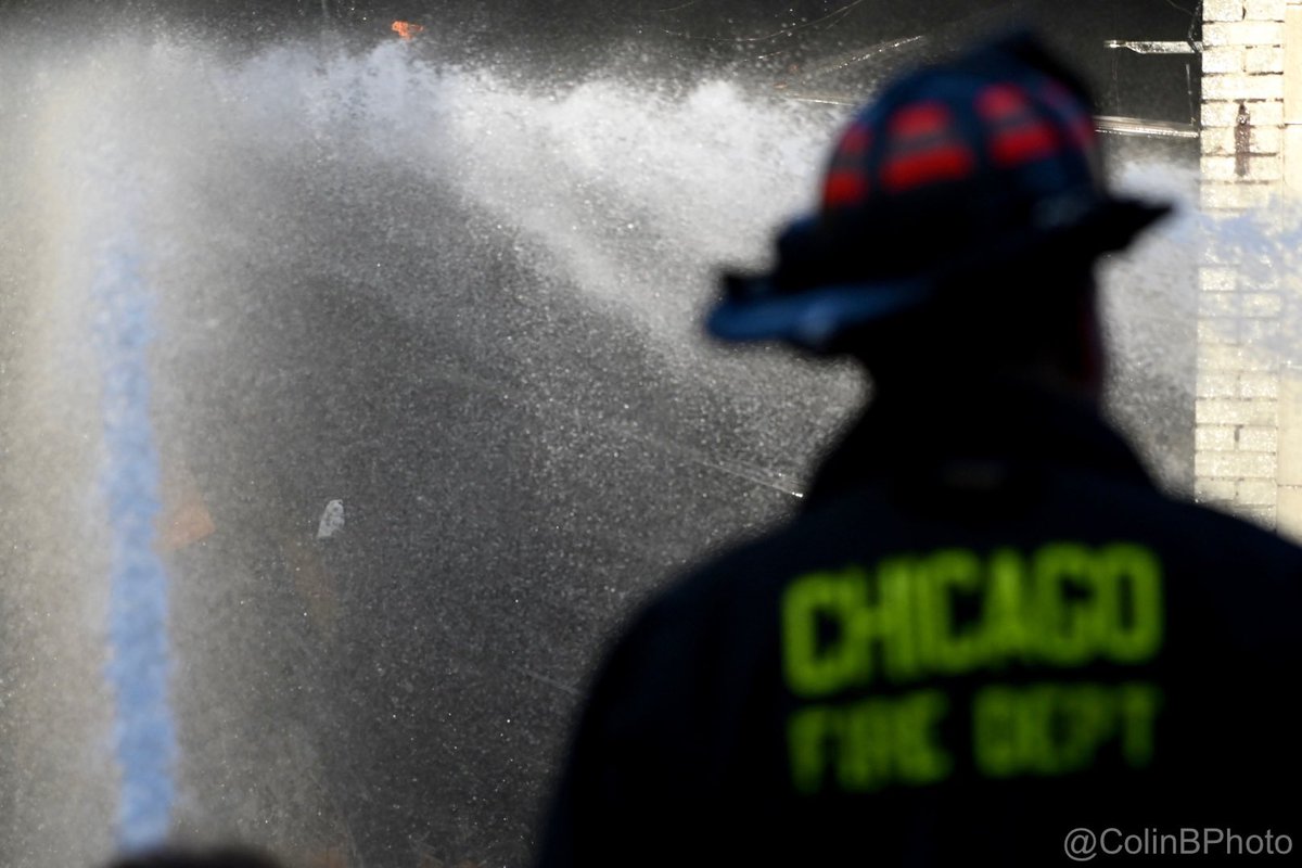 CFD continues to battle the 3-11 at 5000 N. Clark St., multiple auto repair shops and a COVID testing site.