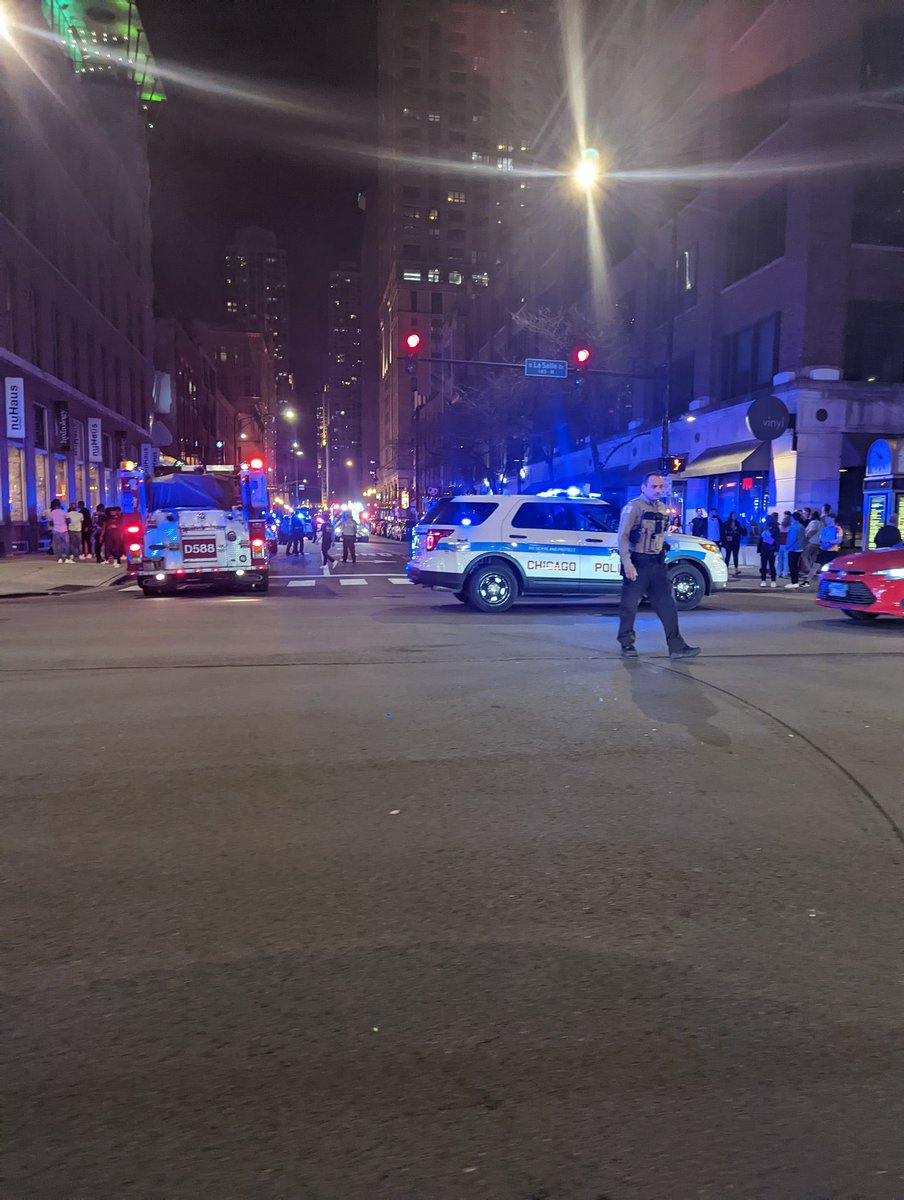 Some sent in pictures from the person shot at Lasalle/Hubbard.