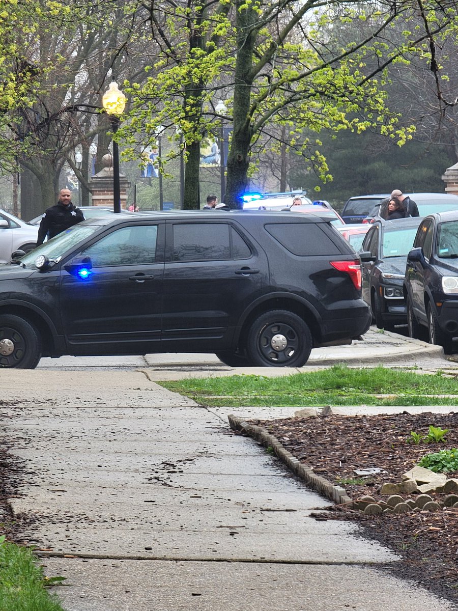 Foster/Christiana: A stolen Mercury minivan plate X643798, 4 offenders, 3 males and 1 female ran from the car after a crash, 1 jumped into the CTA yard near Kedzie/Foster. Foot pursuits all over.