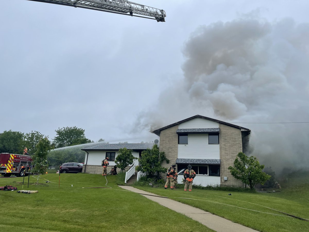 .@RockfordFire is on scene of a structure fire at 4700 20th Street