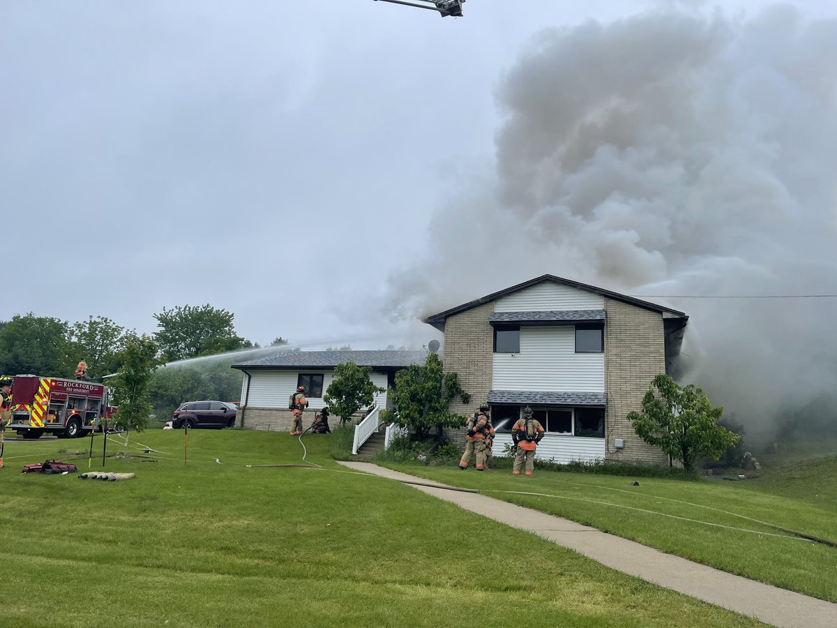 .@RockfordFire is on scene of a structure fire at 4700 20th Street