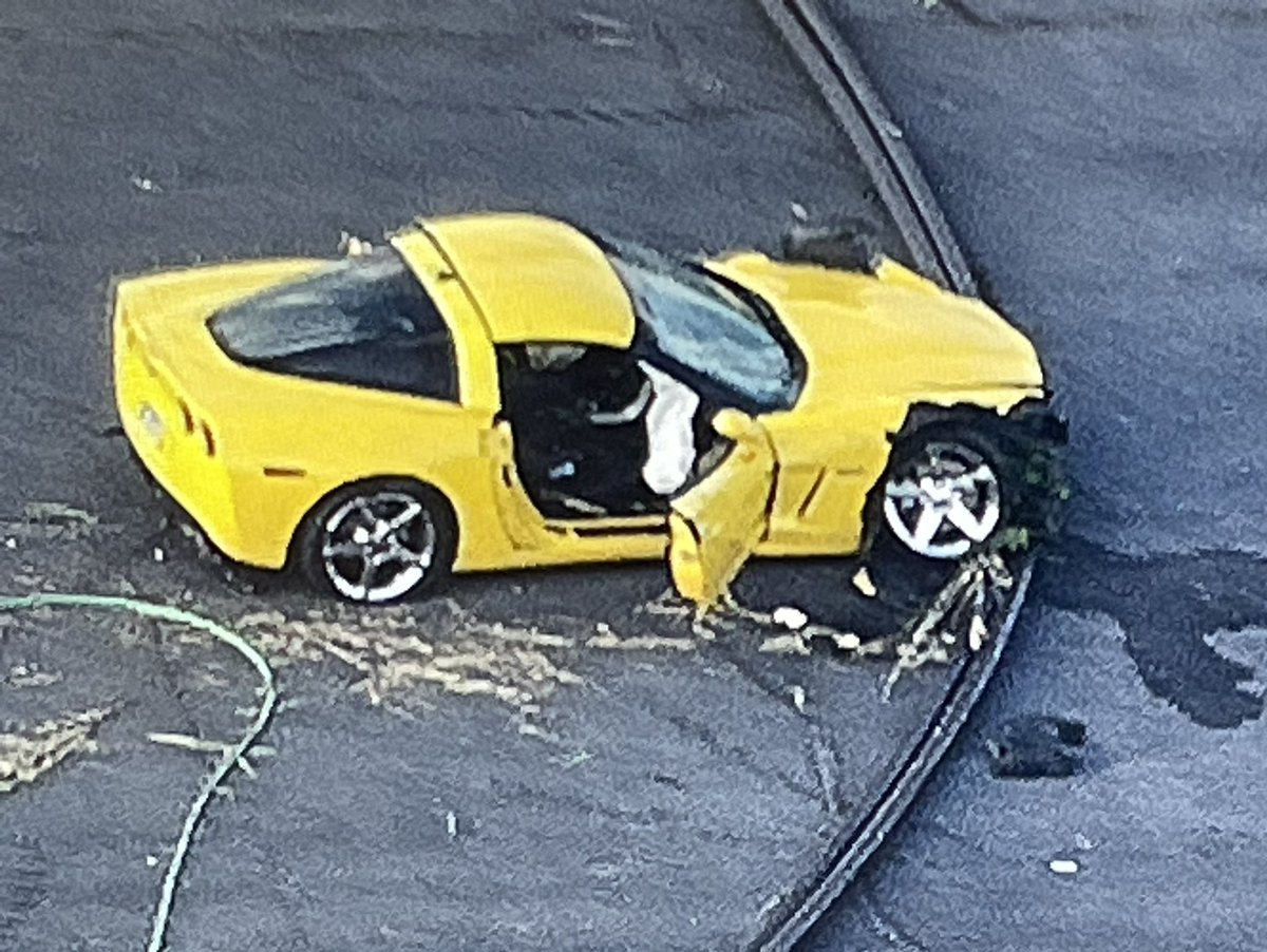 West Pullman police activity at 115th & Doty, along the west side of the Bishop Ford, causing IB delays as drivers look at State Police on the scene of a crash involving a Corvette that left the roadway &amp; crashed through a fence. More on your drive at