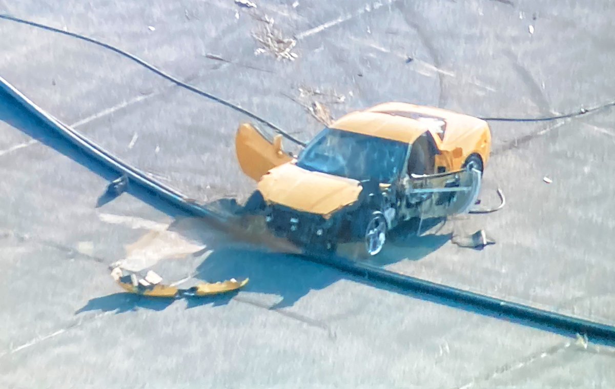 Heavy police presence on the OB Bishop Ford along the Frontage Rd after someone crashed a corvette through 2 fences and ended up in a parking lot off the expressway. Inbound Ford is packed with gapers starting at Sibley