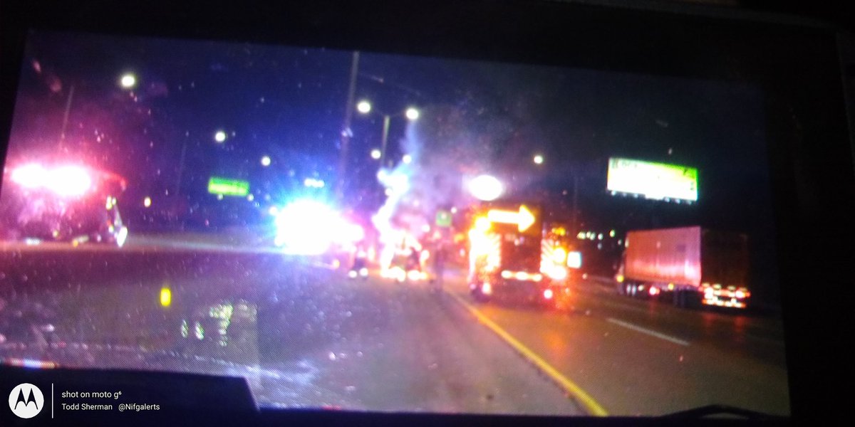Roberts Park & North Palos Fire Car Fire NB I-294 @ mm18 inside shoulder. All lanes now open  