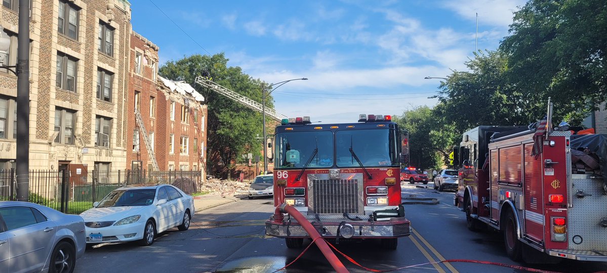 There was an explosion at Central & West End. Adjacent building is being evacuated. There are a number of transports.  to follow with transport info. No further info at this time