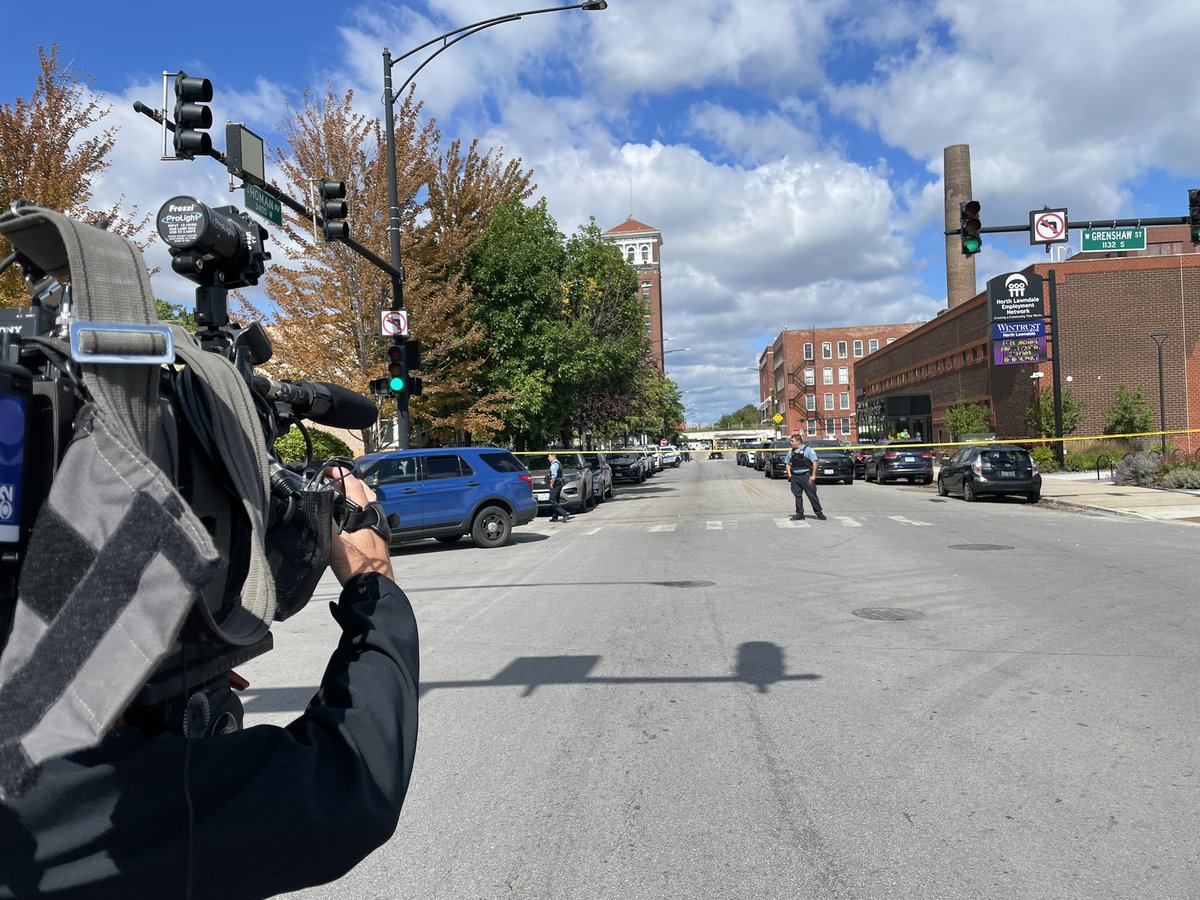 Shooting happened just before noon on 5th floor   A Chicago Police officer was transported in stable condition and another person was transported in critical, according to CFD  @cbschicago here gathering the latest