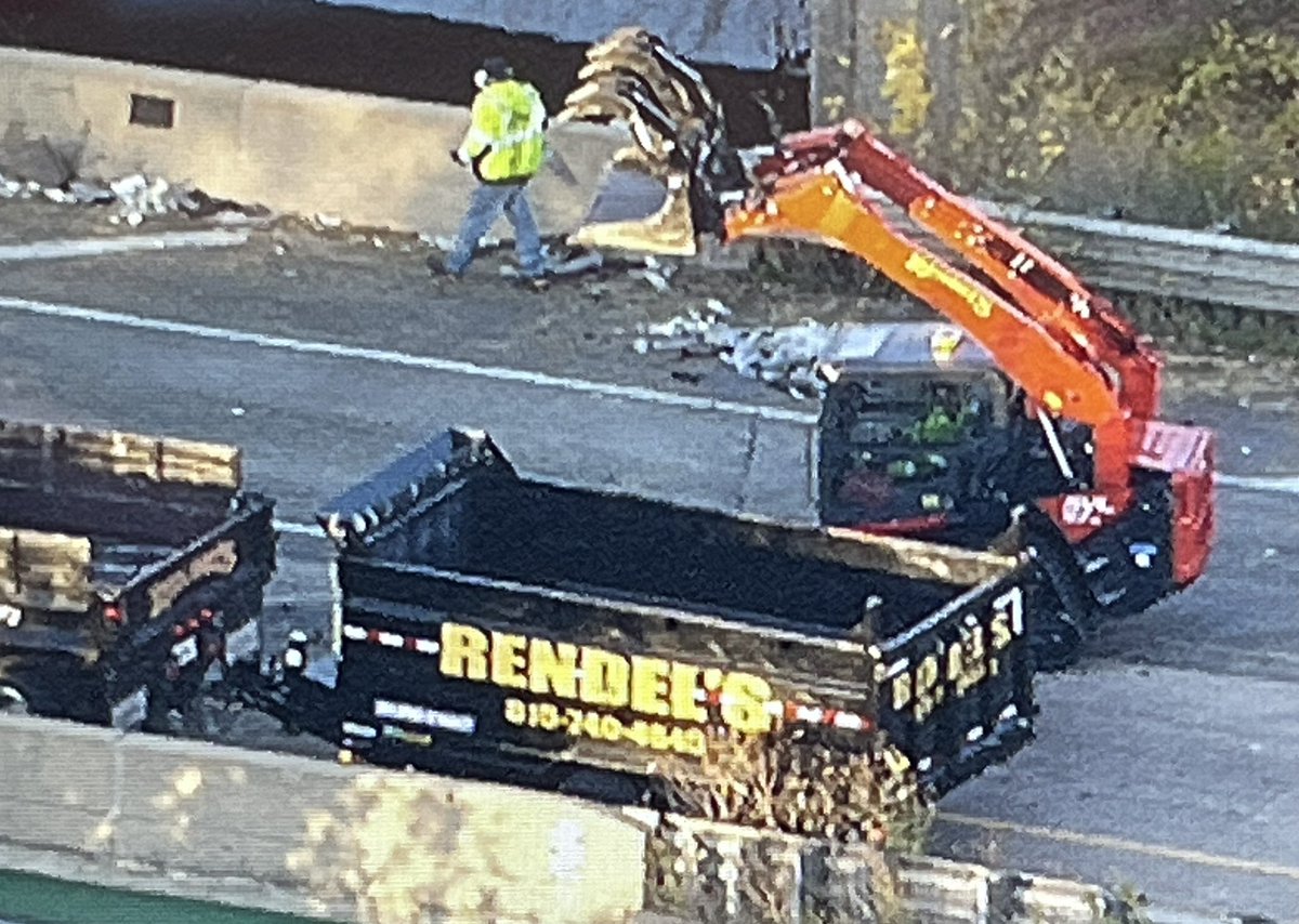 Heavy recovery equipment is getting into position to begin the long & complex task of clearing the aftermath of a two semi crash SB on I-55 just past I-80. Area roads remain jammed while SB 55 remains closed at 80 and drivers are diverted. s at