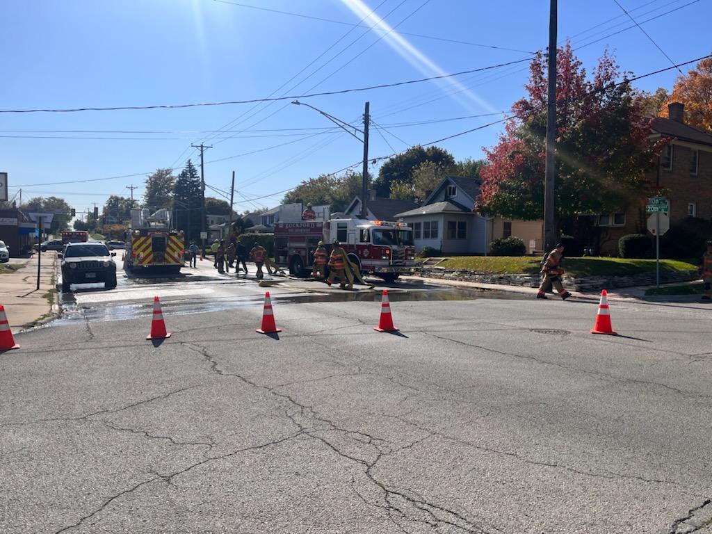 Fire crews are in the 1400 block of 20th Street in Rockford in response to a fire that, authorities say, started in the upper level of a house