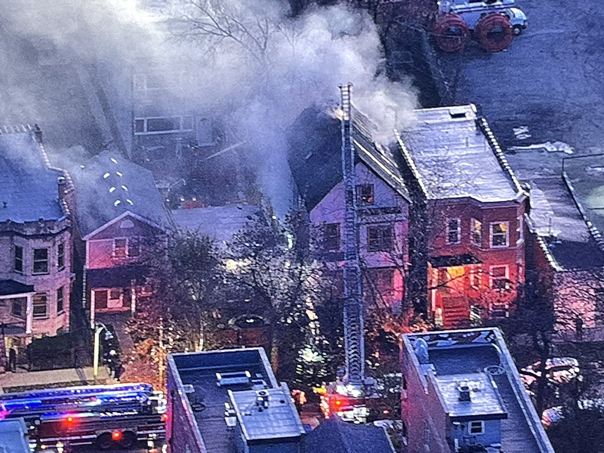 A 2-11 alarm fire & EMS Plan 1 at 1813 N. Sawyer in Humboldt Park. Reportedly, a mayday was called, then secured, during fire suppression efforts. Companies are in defensive mode and 1 firefighter has been injured. 