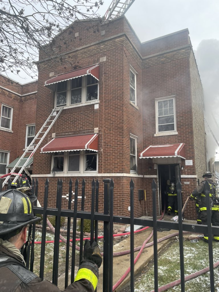 Still and box 1623 North Mayfield. Two story brick.   one fatality