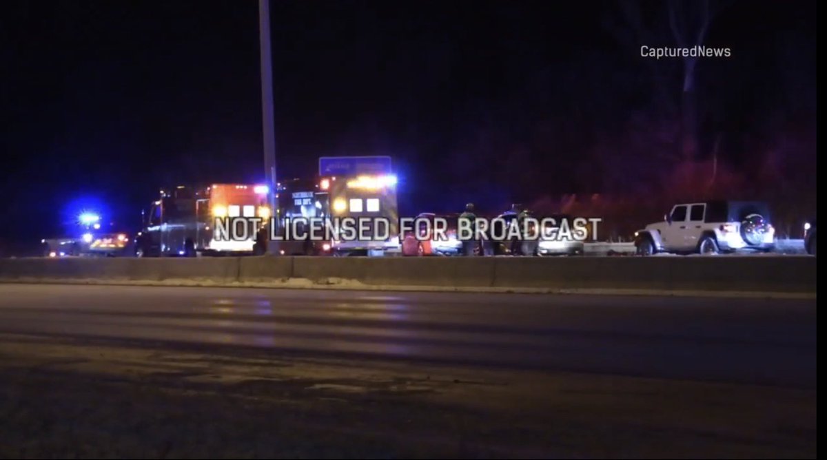 At approximately 1am, The Northbrook and Glencoe Fire Departments responded to a 5 car accident on I-94 at MM31 Initial reports said the crash involved a CCSO squad car hitting a pedestrian. NOT CONFIRMED. One transport in unknown condition