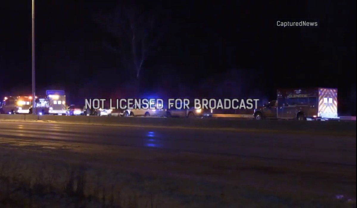 At approximately 1am, The Northbrook and Glencoe Fire Departments responded to a 5 car accident on I-94 at MM31 Initial reports said the crash involved a CCSO squad car hitting a pedestrian. NOT CONFIRMED. One transport in unknown condition