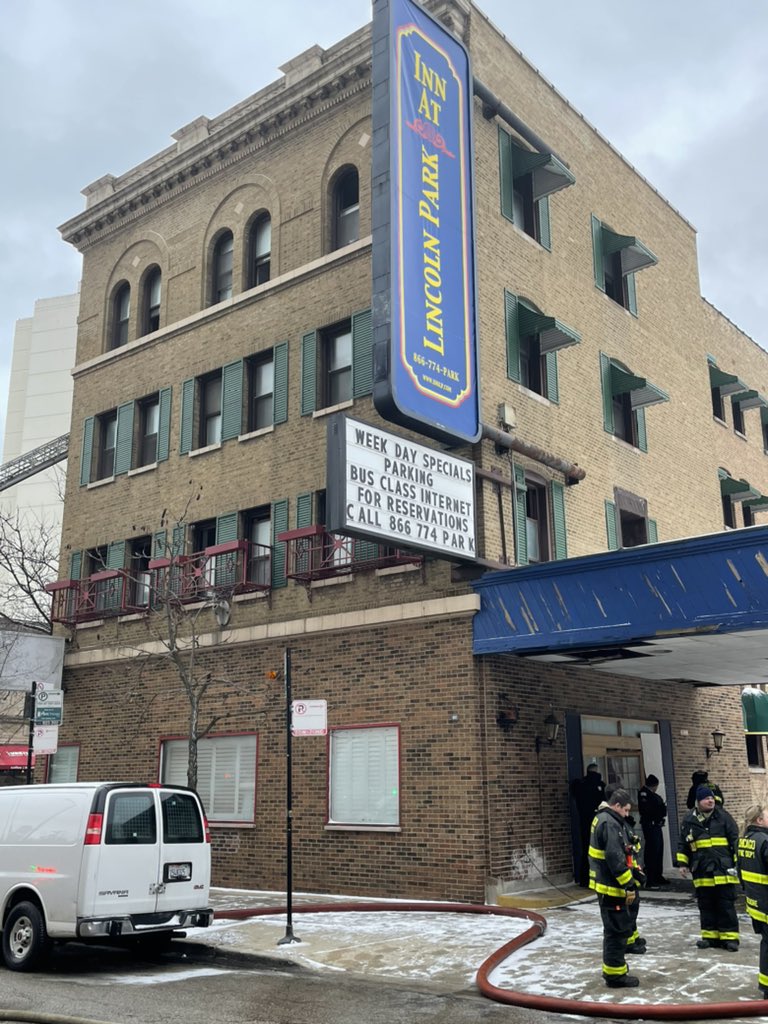 Still and Box  for fire in hotel building that is vacant and  under rehab 611 Diversey   Fire was in fuel storage in basement.  Heavy smoke but contained. Fire is out crews bing decontaminated