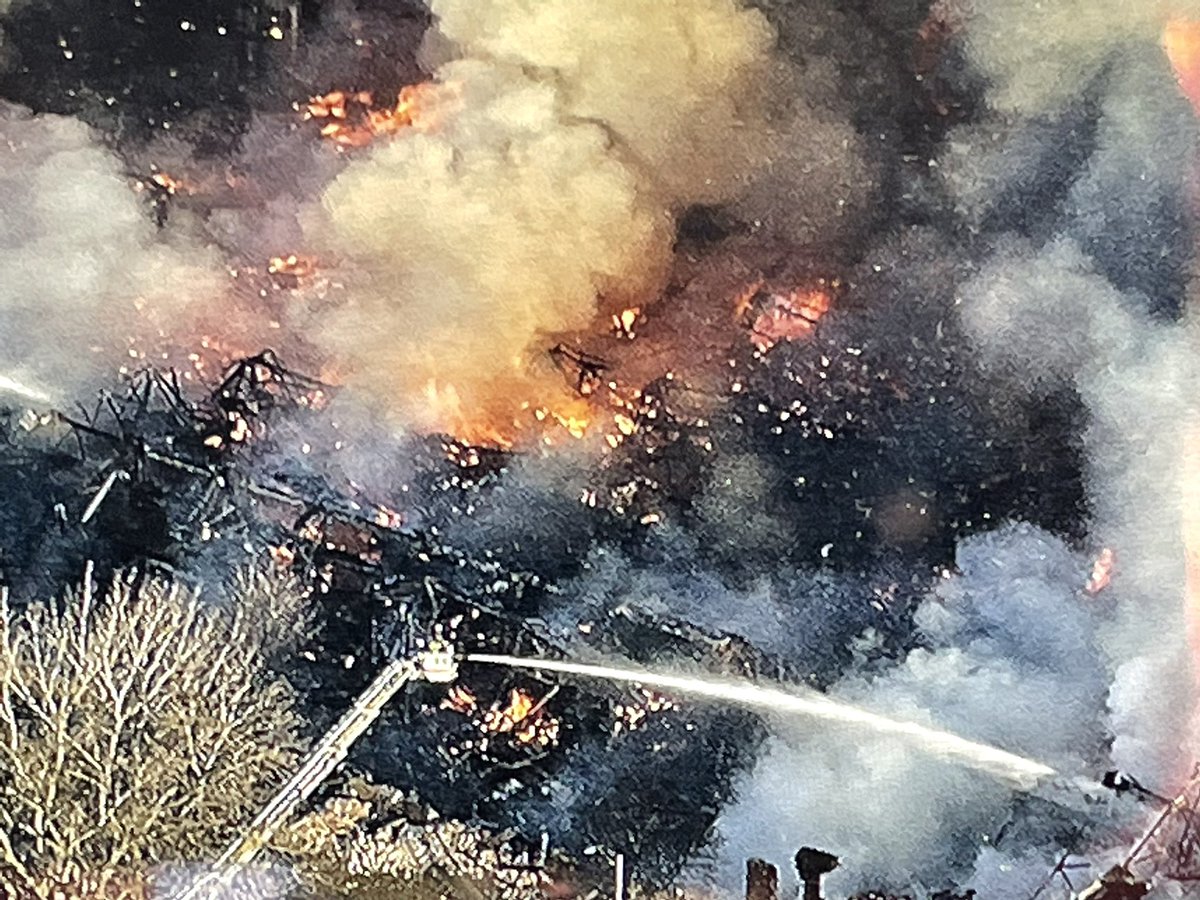 A massive fire in an industrial occupancy next to a scrapyard in Chicago Heights is putting a significant amount of smoke in the air. A number of warehouse structures are fully involved. No injuries reported at this time. 