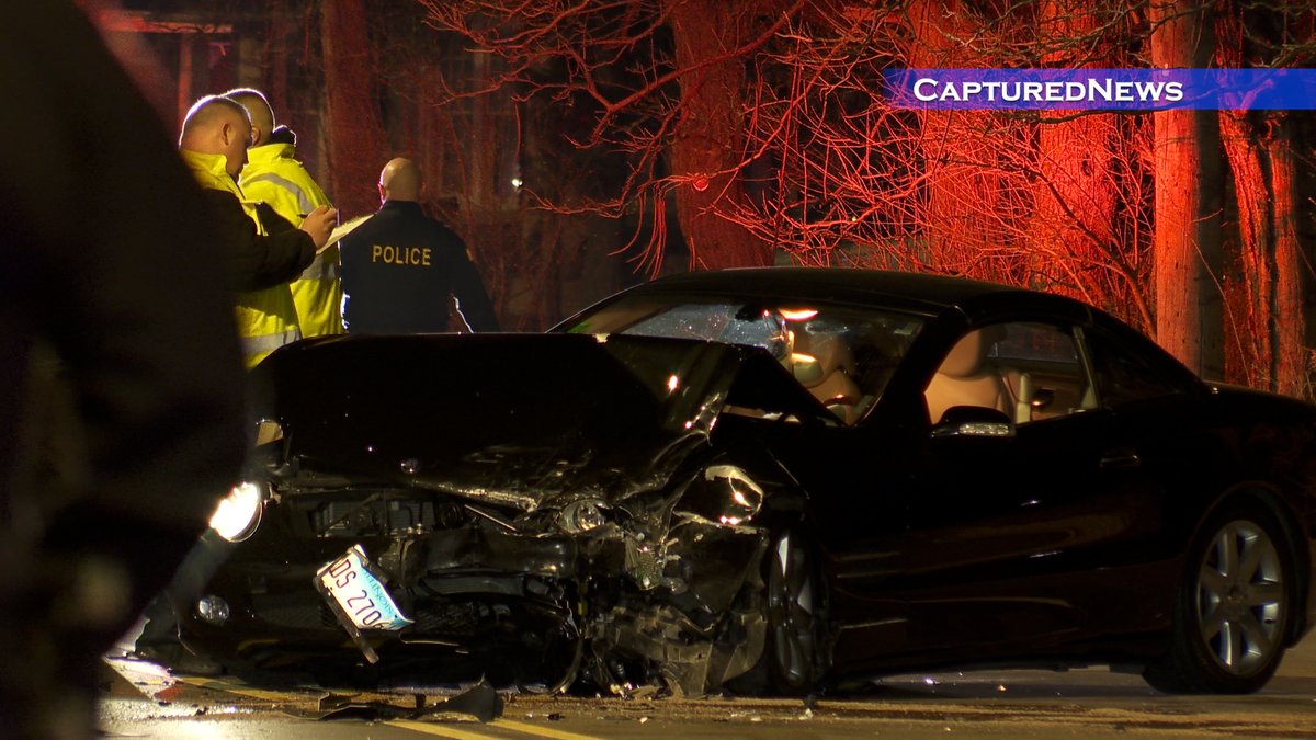 CALUMET CITY, IL: Police investigate a multiple-vehicle crash in the 200 block of River Oaks Drive Wednesday night. Accident reconstruction team is on the scene. Extensive Damage. 