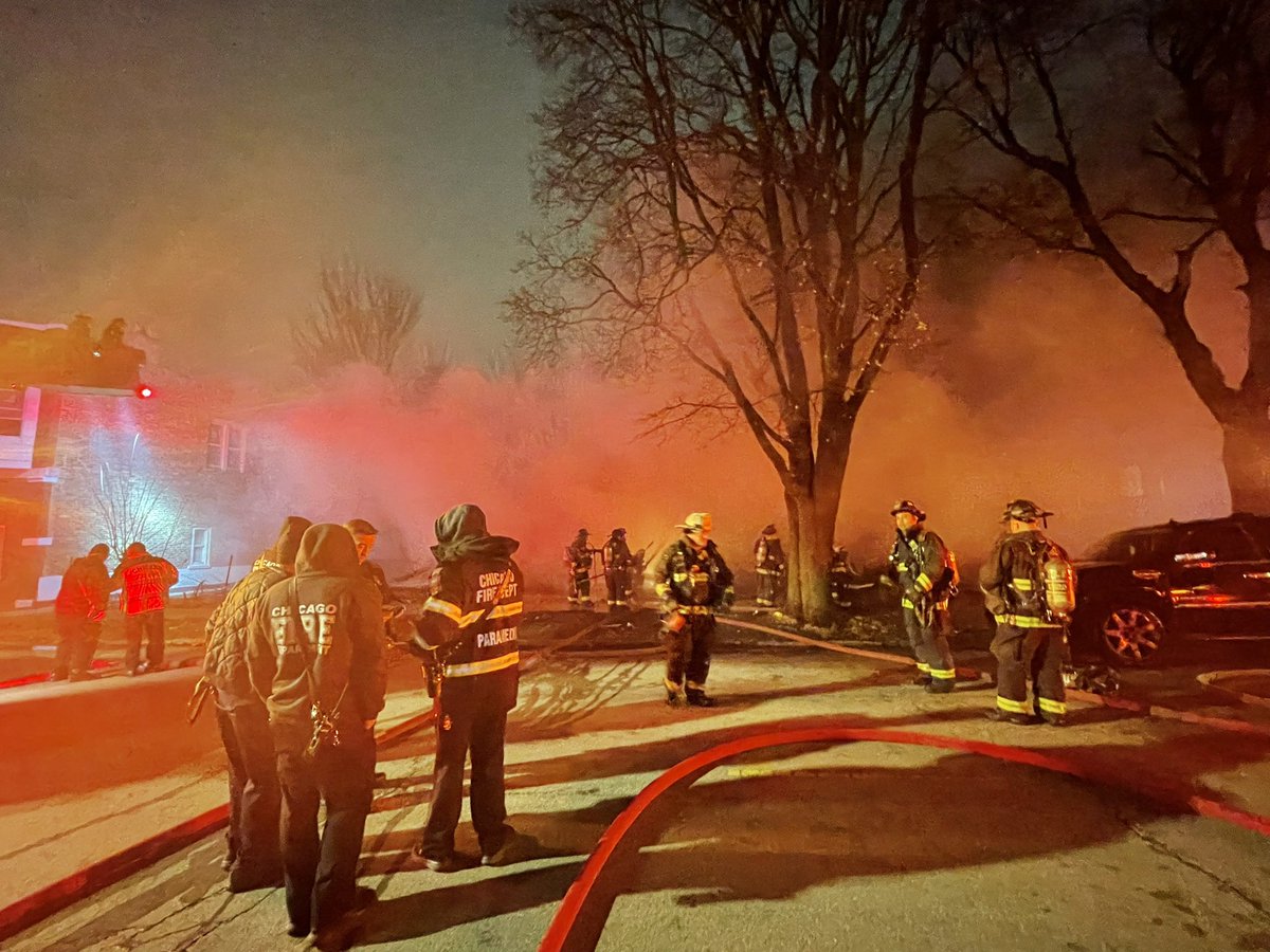 Still and box alarm a fire 5100 block of union. 2 and a half story building totally involved and now completely collapsed. Second building has some fire no searches done due to collapse