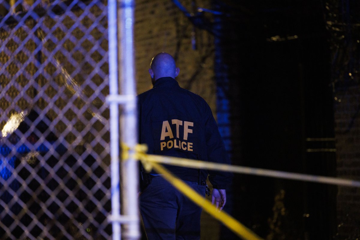 The ATF is on scene.Chicago  Police work the scene where an officer was shot near the 8200 block of South Ingleside Avenue in the Chatham neighborhood Monday evening in Chicago