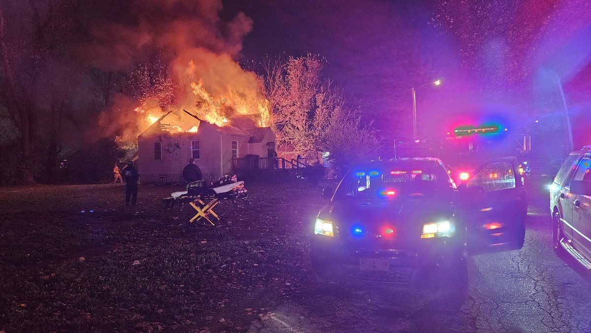 Washington Park firefighters on the scene of a fully involved house fire in the 5400 block of Avon Place. Neighbors say the house is occupied but it appears nobody is home