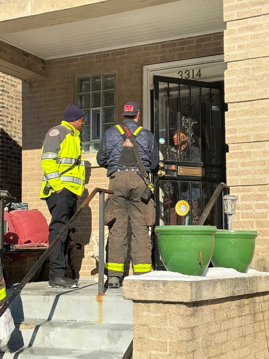 CFD members passed out fire safety information and smoke alarms in the 3300 Block of Polk in the aftermath of a serious apartment fire recently