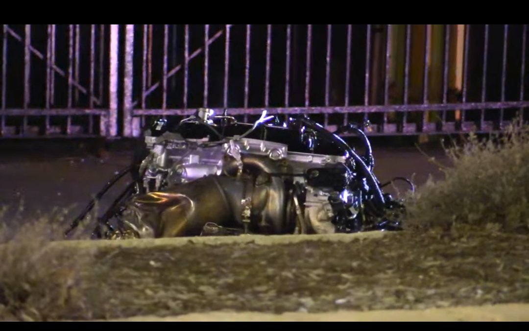 High Speed Pursuit From South Suburbs Ends in Major Accident 120th & Halsted Chicago-Offender Struck a large tree, speeds excess of 100 mph-The Vehicle A Stolen BMW X5 split into multiple pieces. Suspect Code Black,Halsted is closed from 119th to 120th