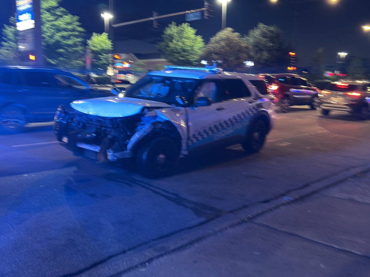 86/Cottage (East Chatham):CPD Officer 632 was involved in an auto accident earlier today around 6:45 PM.Officers were transported to LCM via Ambo 22 and the passengers of the Charger were taken to Trinity via Ambo 9.  Chicago