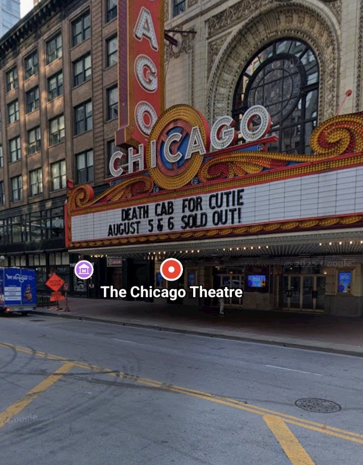 5 people shot outside of the Chicago Theater during a teen takeover The offender was described as a male Black, wearing a tan Carhartt jacket, gray sweater, black jeans wearing a mask. He is in custody and a weapon was recovered.