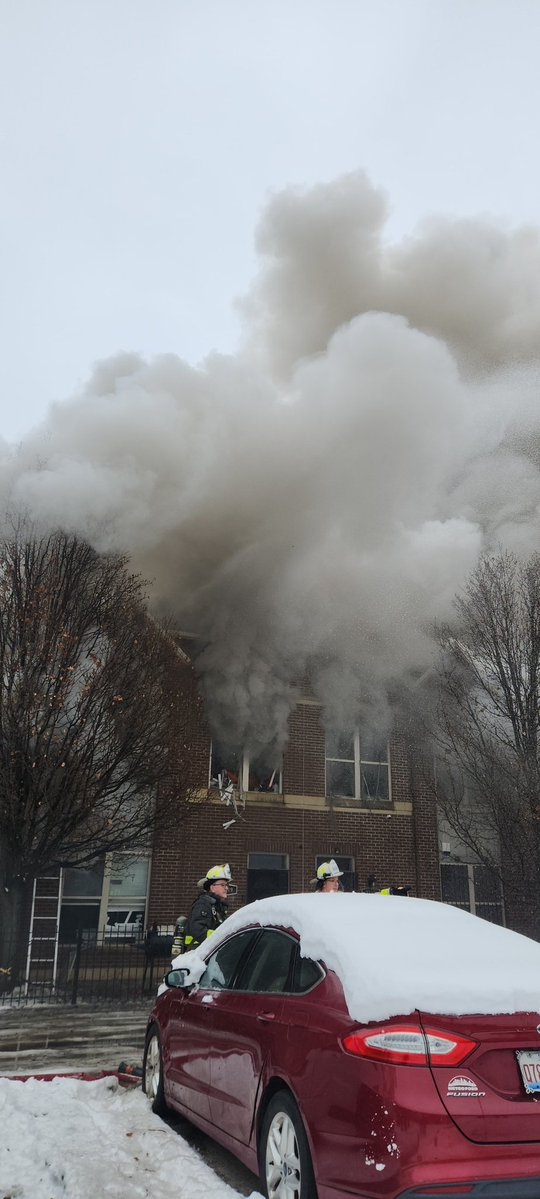 2-11 alarm at 3149 W. Lexington. All defensive operations. No injuries. Multiple lines on the fire. No injuries