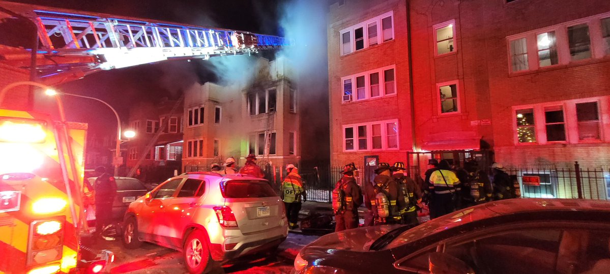 2-11 Alarm/EMS Plan 1/Mayday at 1136 N Lawndale have been struck out and secured. There were no injuries related to the Mayday; 1 CFD member was hit by debris and transported yellow to Sinai; 1 civilian was taken green to St Mary. Fire is under investigation