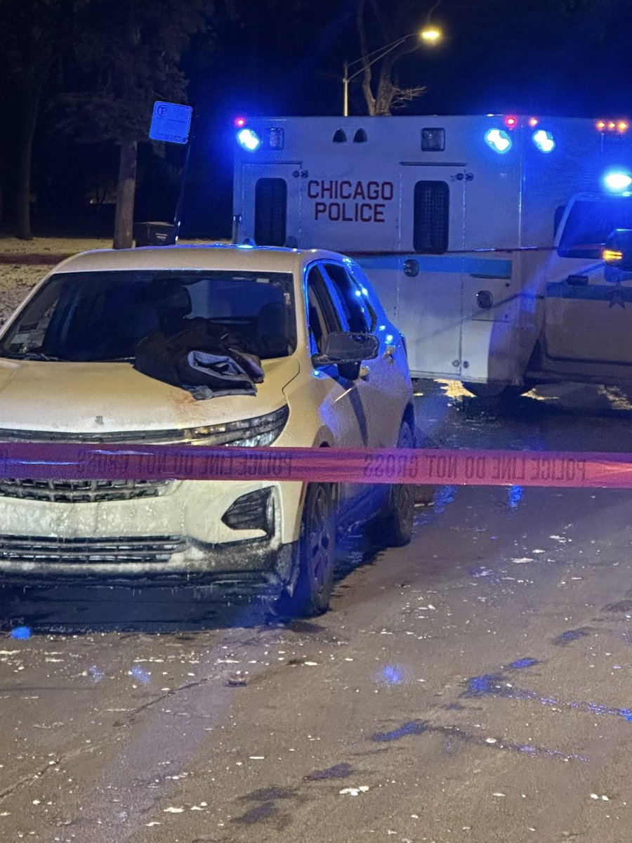 Triple Shooting . Reporting is Two Dead across the street from a Police Station . 11000 block of S. Longwood (CPD saying only one dead) Chicago Police are on scene investigating a deadly triple shooting that left 2 male dead