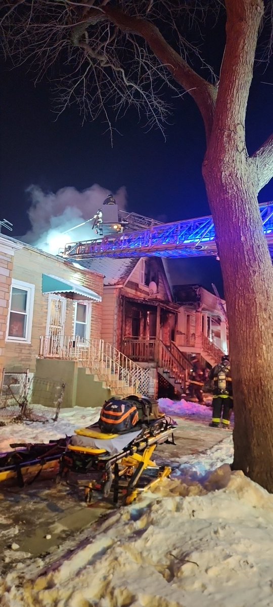 Still and Box Fire, 6300 block of S. Oakley. Cfd on scene fighting the fire