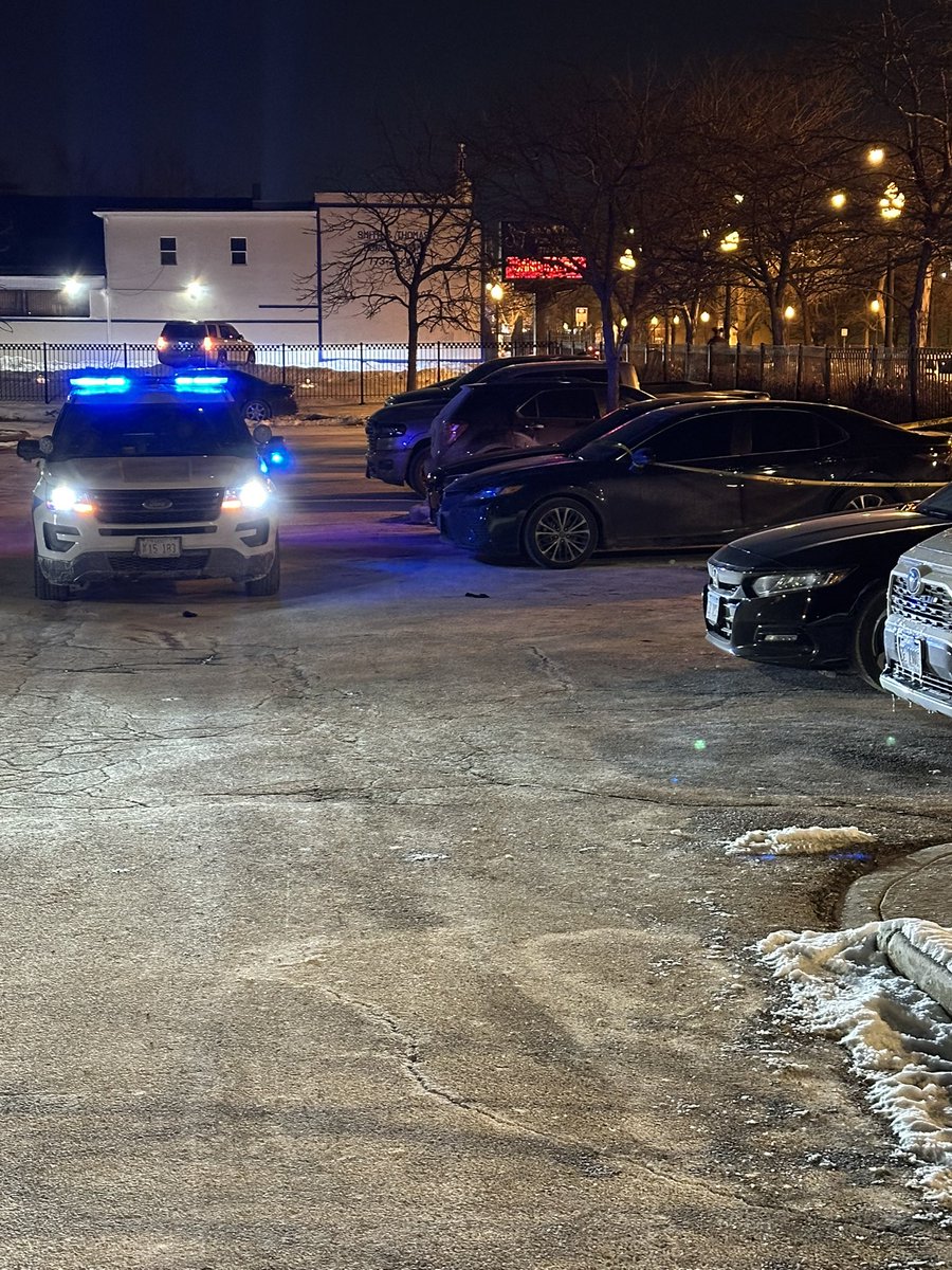 Chicago Police are investigating a shooting that left a male & female wounded in the parking lot of the 15th District Station