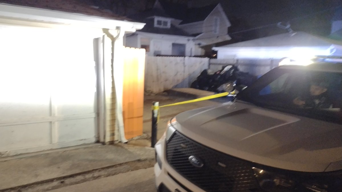 Person shot in a leg over here found shell casings on the ground . the west side of Lawndale taped off south of 60th Street and they also have a backyard taped off 3704 West 60th Place . person was shot in the leg . Report is a suspect wearing red was the shooter 