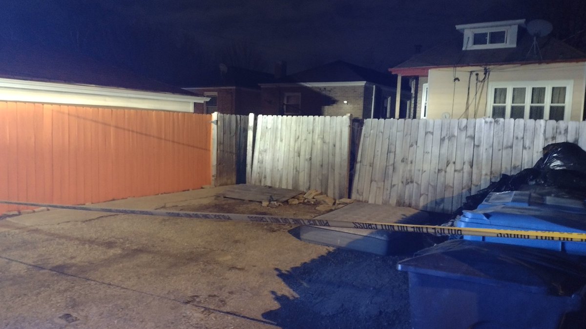 Person shot in a leg over here found shell casings on the ground . the west side of Lawndale taped off south of 60th Street and they also have a backyard taped off 3704 West 60th Place . person was shot in the leg . Report is a suspect wearing red was the shooter 