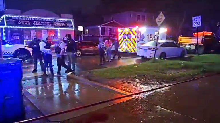 Homicide . Lavergne and Ferdinand.   28-year-old male victim was on the street when he sustained a gunshot wound to the neck by an unknown offender. The victim was transported to Mount Sinai Hospital 