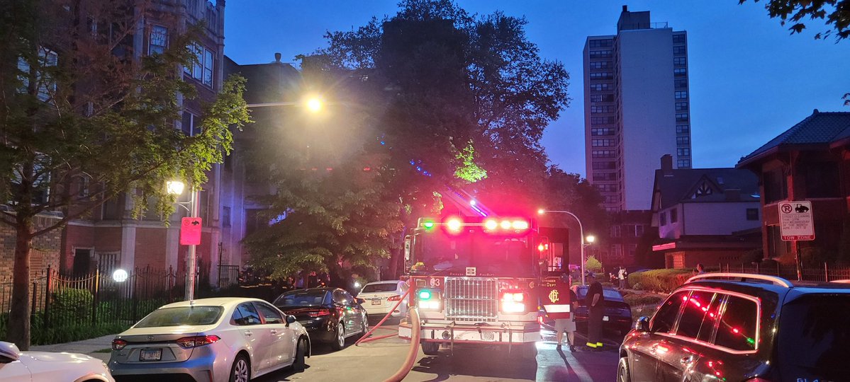2-11 Alarm / Mayday on the 6700 block of S. Crandon have been struck and secured. There are two civilians transported red. There are no additional injuries or transports