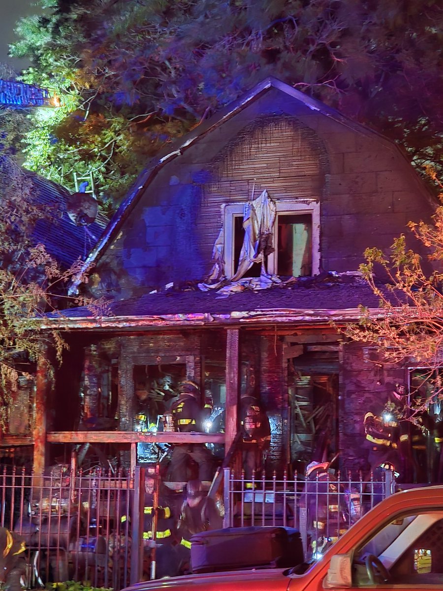 2-11 Alarm and EMS Plan 2 at 6204 S Paulina. Fire in a residential building with exposure. Numerous rescues made