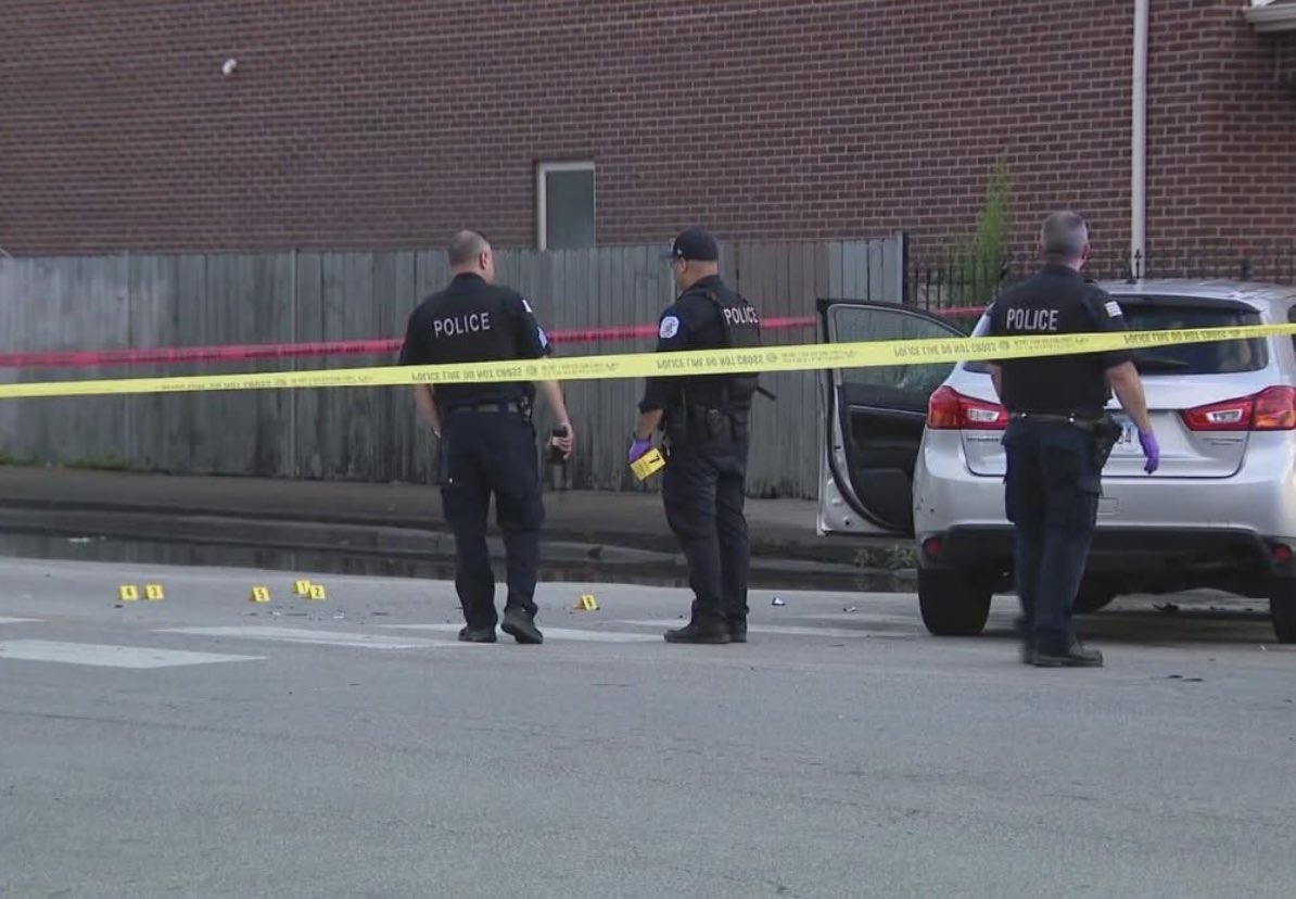 38th & California MALE SHOT & KILLED. Chicago Police are investigating a shooting that left a male dead in Brighton park this evening. The shooting occurred around 7:30pm, Officers responded to calls of a person shot and a car crash.