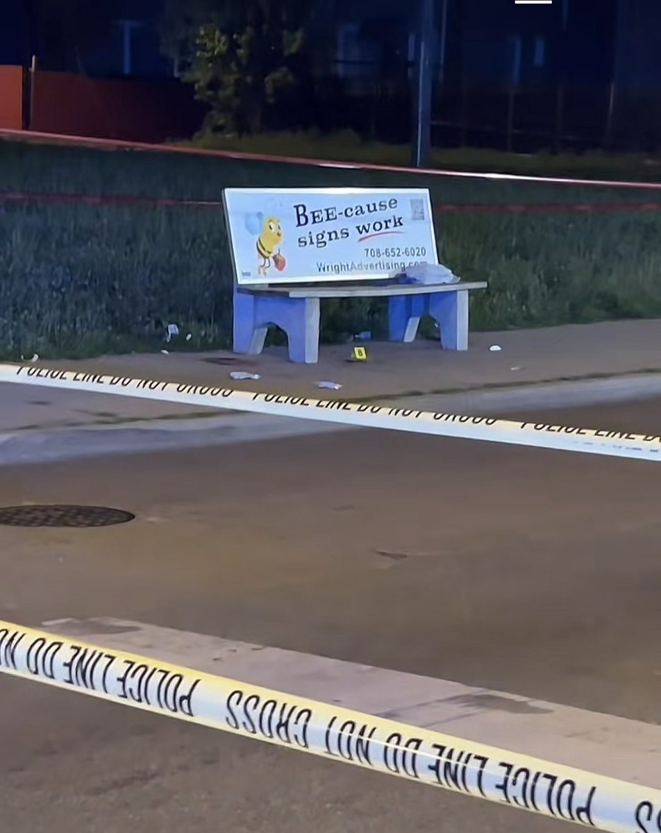 59th & Halsted ELDERLY WOMAN SHOT Chicago Police are investigating a shooting that left an  elderly bystander critically wounded while sitting at a bus stop in Englewood tonight.  